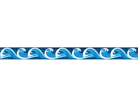 Ocean Waves Straight Border Trim Tcr5358 &171 Products Teacher