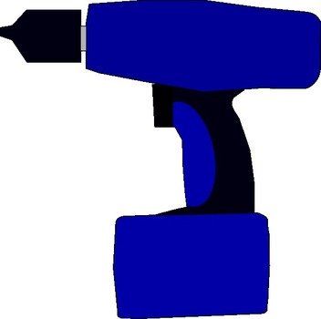 Electric Battery Drill At Clkercom Vector Online