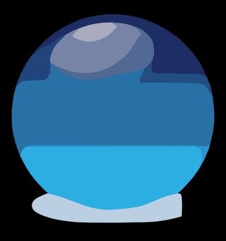 Molumen Blue Cristal Ball At Clkercom Vector