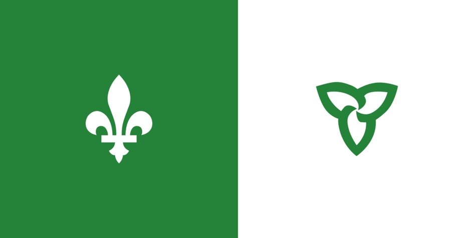 drawing patterns on a white and green background