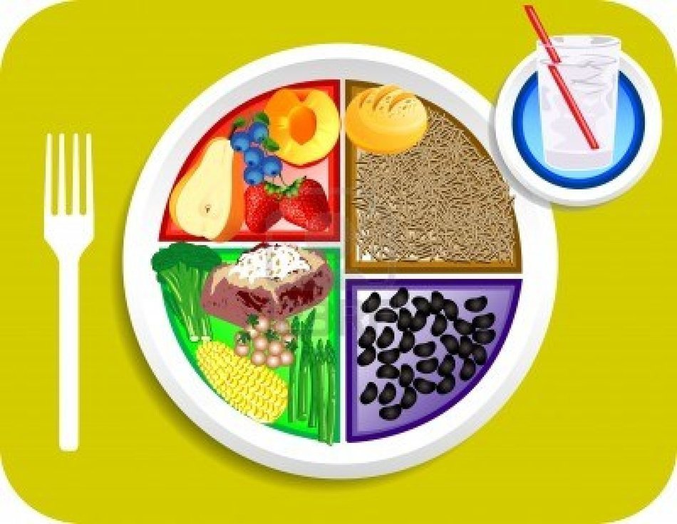 plate with various food