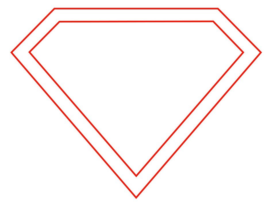 Superman Diamond sign drawing