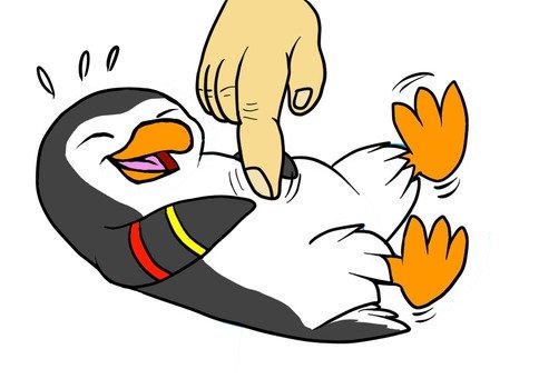 clipart tickle penguin