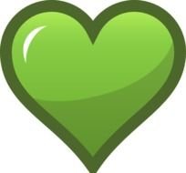 Green Heart Icon At Clkercom Vector Online