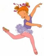 Clip art of dancing girl