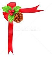 Border Holiday Ornament Isolated On White Background With Text Space