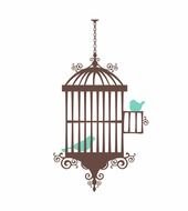Whimsical Birds Girl Baby Nursery Girls Room Wall Art 36hx19w Fs229
