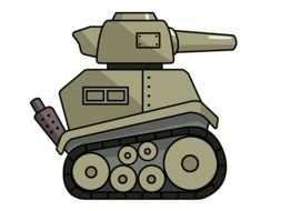 oldtimer cartoon Military Vehicle