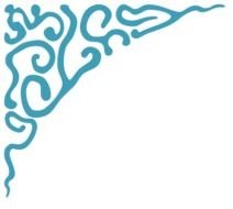 abstract blue line art at black background, corner