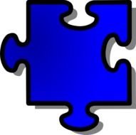 Blue Jigsaw Piece Clip Art 106636 Hightpng