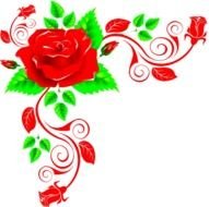 floral rose painting