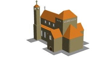 Monastery drawing