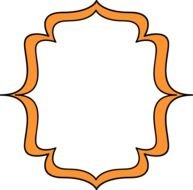 Orange Double Bracket Frame With And