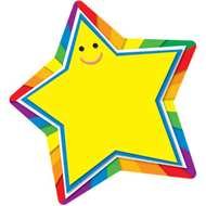 colorful star with a smile as a picture for clipart