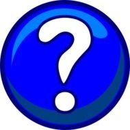 Question Mark Blue At Clkercom Vector Online