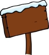 Wooden Sign Post drawing