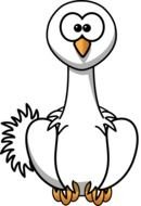 Cartoon Ostrich drawing