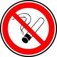 Clipart of no smoking symbol