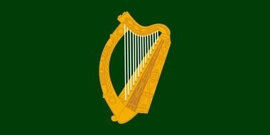 harp on black as a graphic illustration