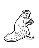 man with sandwich drawing