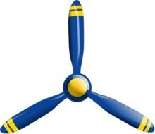 Ä°llustration of the blue propeller