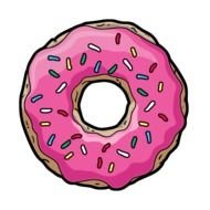 pink doughnut drawing