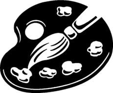 Paint Palette Black And White Panda Free