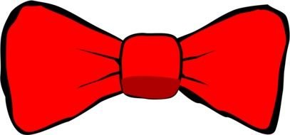 red bow tie drawing