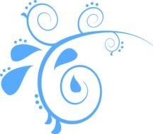 Blue Swirl 2 At Clkercom Vector Online Royalty