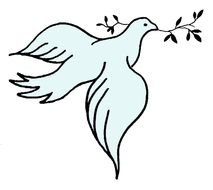 dove with a branch as a picture for clipart
