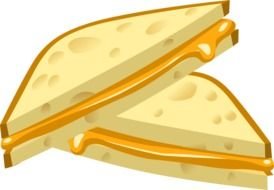 Food Grilled Cheese drawing