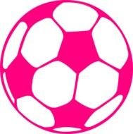 Hot Pink Soccer Ball At Clkercom Vector Online