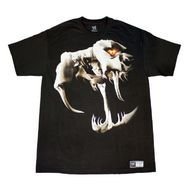 clipart of black t-shirt with a scary print