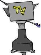 Clipart of modern tv camera