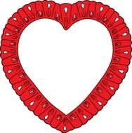 illustration of the red heart shape