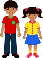 boy and girl drawing