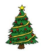 clip art of a Christmas tree