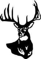 Deer Head Wall Decal 4 Custom Graphics