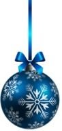 Blue Christmas Ball drawing
