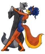 Sly And Carmelita drawing