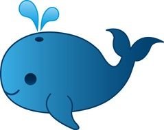 Blue Whale Panda Free Images clipart