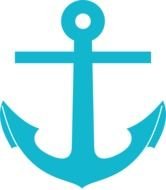 Teal Anchor At Clkercom Vector Online Royalty