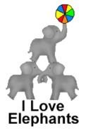 Pin Elephant Vector Graphics