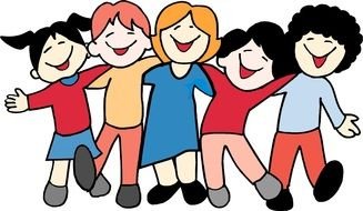 drawing of School Friends group