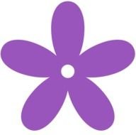 purple flower as a picture for clipart