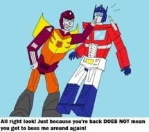 Rodimus Prime And Optimus Confronts
