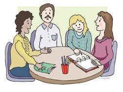 Clip Art of monthly meeting