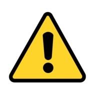 Caution yellow Sign drawing