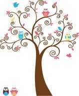 Funny tree drawing