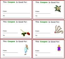 Free Printable Chore Coupons To Print